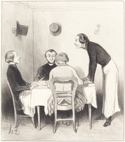 Carotte du restaurant - Honoré Daumier