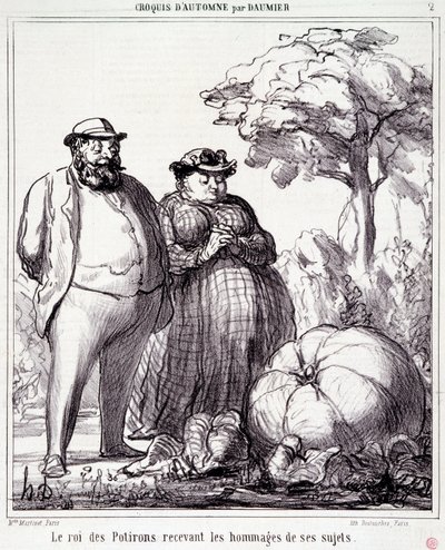Caricature sur le jardinage. Série 