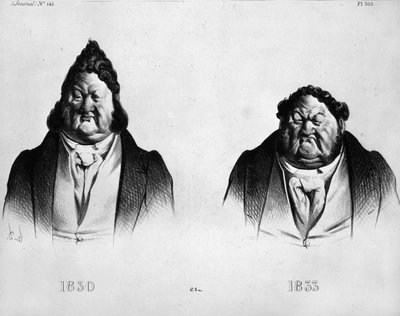 Caricature de Louis Philippe Ier (1773 - 1850) par Daumier (1808 - 1879) - dans « Journal », n° 145. Gravure vers 1833 - Honoré Daumier