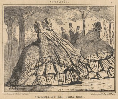 Ce ne sont plus des femmes, ce sont des ballons - Honoré Daumier