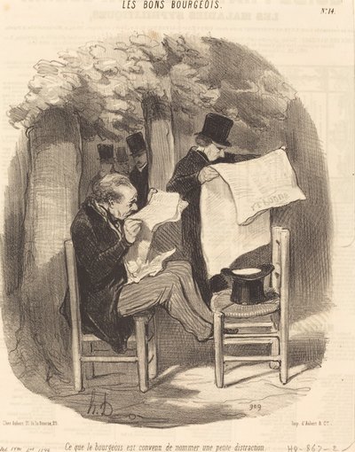 Ce que le bourgeois est convenu de nommer une... distraction - Honoré Daumier