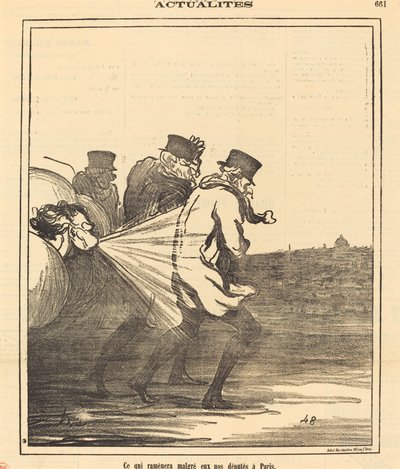 Ce qui ramènera... nos députés à Paris - Honoré Daumier