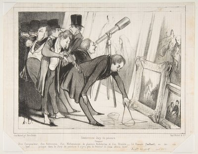Celebrrrre Jury de Peinture..., publié dans Le Charivari, 16 mars 1840, 16 mars 1840 - Honoré Daumier