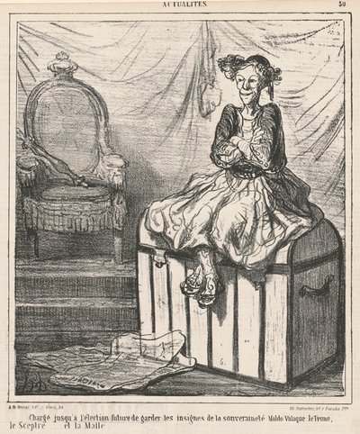 Chargé de garder les insignes de la souveraineté - Honoré Daumier