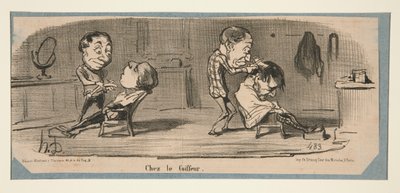 Chez le Tailleur, Chez le Coiffeur, dans Charivari, 3, 16 et 19 février 1853 - Honoré Daumier