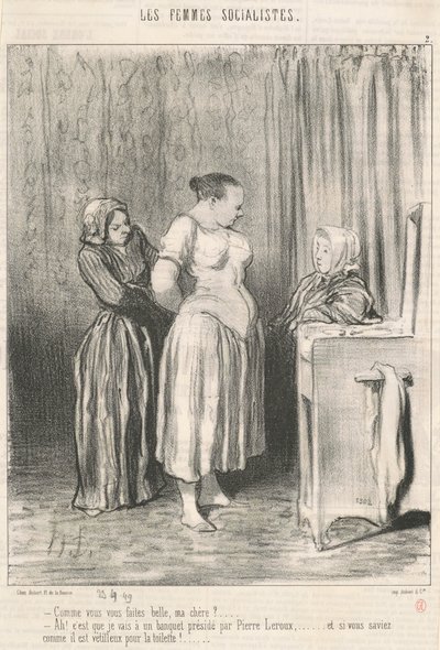 Comme vous faites belle, ma chère? - Honoré Daumier