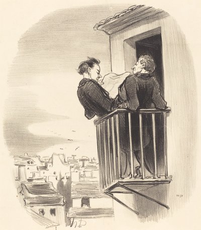 Comment on comprend le balcon Espagnol à Paris - Honoré Daumier