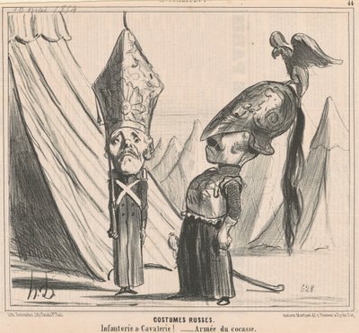 Costumes russes - Honoré Daumier