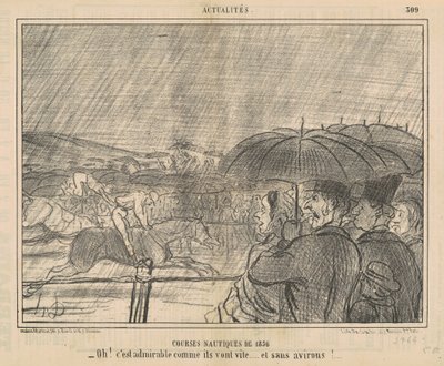 Courses nautiques de 1856 - Honoré Daumier