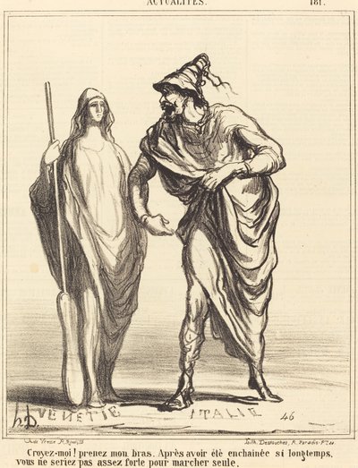 Croyez-moi! prenez mon bras... - Honoré Daumier