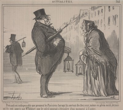 Actualités, no. 385 : Précaution essentielle, Paris - Honoré Daumier