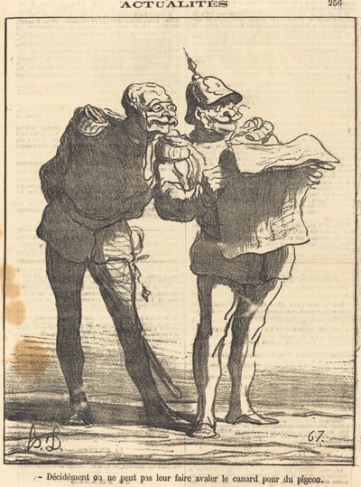 Décidément on ne peut pas... - Honoré Daumier