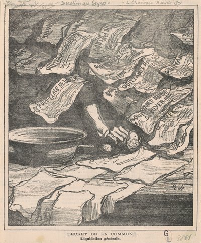 Décret de la commune - Honoré Daumier