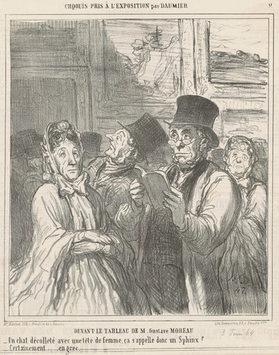 Devant le tableau de M. G. Moreau - Honoré Daumier