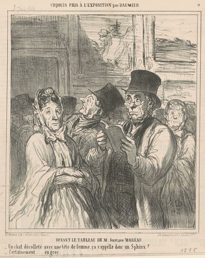 Devant le tableau de M. G. Moreau - Honoré Daumier