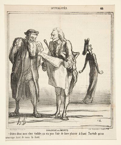 Dialogue des Morts - Dites-donc mon cher Galilée - Honoré Daumier