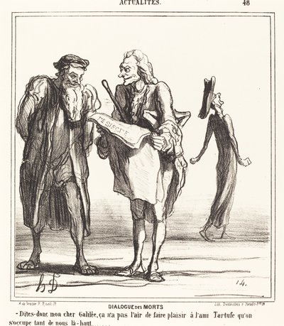 Dialogue des morts - Honoré Daumier