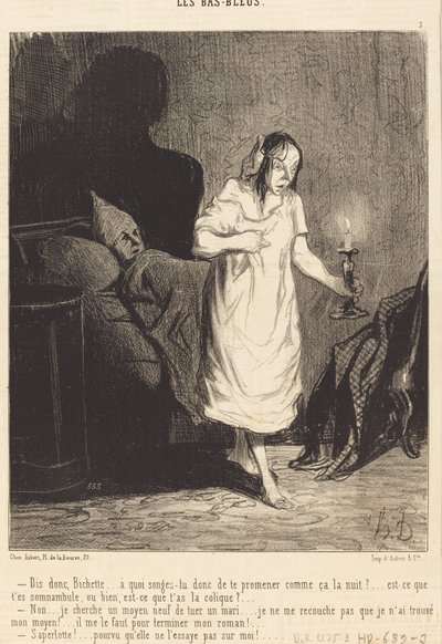 Dis donc, Bichette... à quoi songes-tu donc... - Honoré Daumier