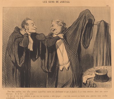 Dites donc, confrère, vous allez soutenir... - Honoré Daumier