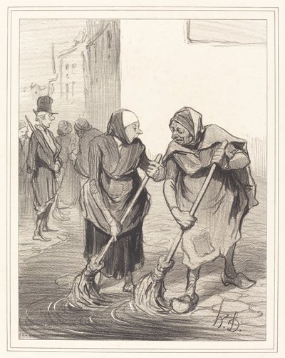 Dites donc, mame Giboulard... - Honoré Daumier