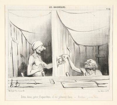 Dites donc, père Coquardeau, il est joliment frais - Honoré Daumier