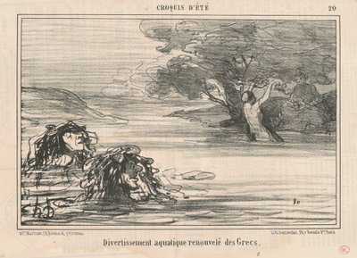 Divertissement renouvelé des Grecs - Honoré Daumier