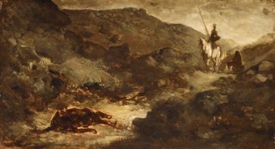 Don Quichotte et la mule morte, après 1864 - Honoré Daumier