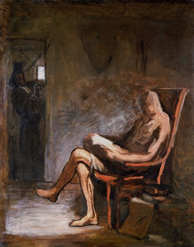 Don Quichotte lisant - Honoré Daumier