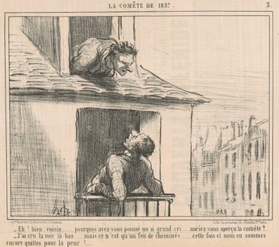 Eh! Bien, voisin ... pourquoi avez-vous poussé ... - Honoré Daumier