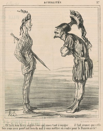 Eh bien! Mon brave anglais ... - Honoré Daumier