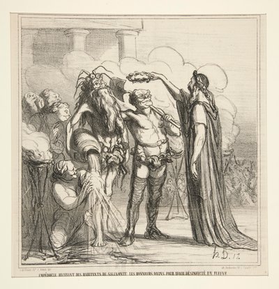 Empédocle recevant - Honoré Daumier