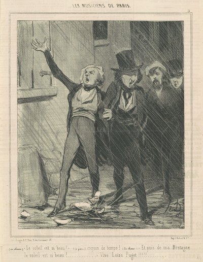 En chœur. Le soleil est si beau ... - Honoré Daumier