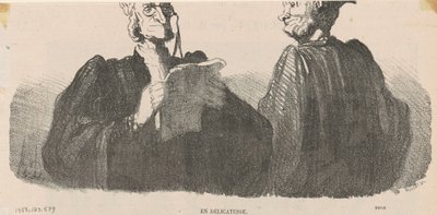 En délicatesse - Honoré Daumier