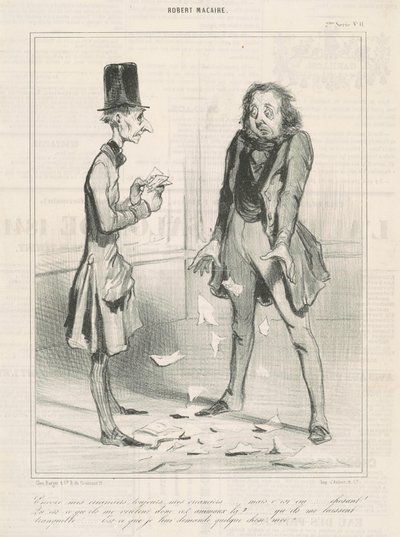 Encore mes créanciers, toujours ... - Honoré Daumier