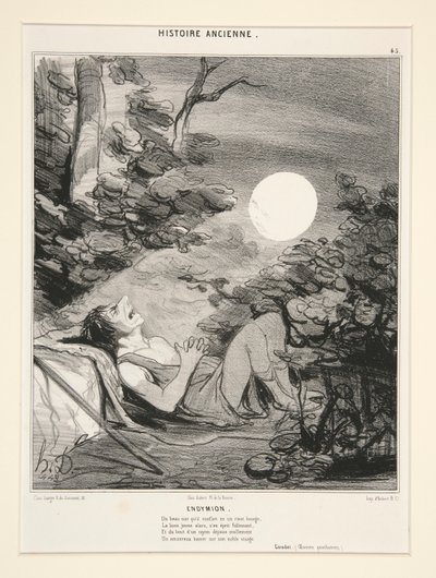 Endymion, planche 45 de Histoire Ancienne - Honoré Daumier