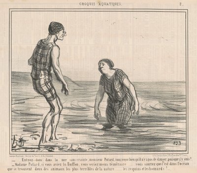 Entrez donc dans la mer sans crainte ... - Honoré Daumier