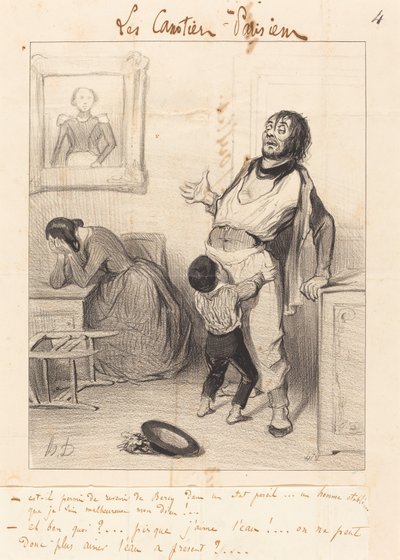 Est-il permis de revenir... dans un état pareil... - Honoré Daumier