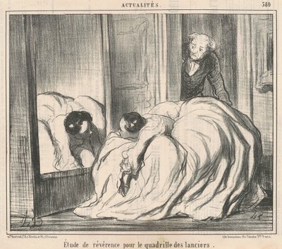 Étude de révérence pour le quadrille des lanciers - Honoré Daumier