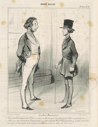 Excellent placement - Honoré Daumier