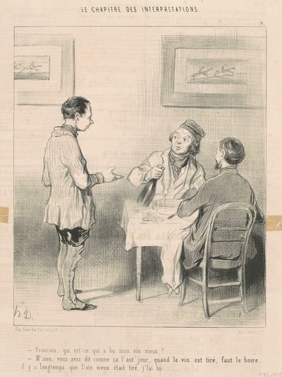 François, qui est-ce qui a bu mon vin ... - Honoré Daumier