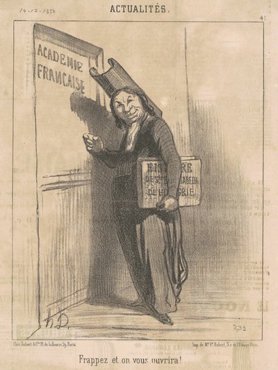 Frappez et on vous ouvrira! - Honoré Daumier