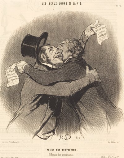 Fusion des compagnies - Honoré Daumier