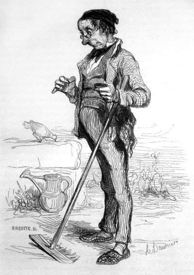 Annuitant de jardinage - Honoré Daumier