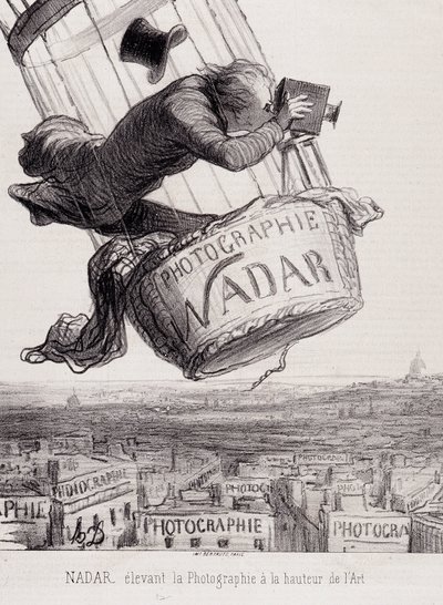 Gaspard Félix Tournachon dit Félix Nadar (1820-1910) élevant la photographie au rang d