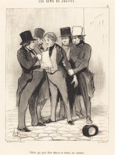 Gibier qui peut être chassé en toutes les saisons - Honoré Daumier