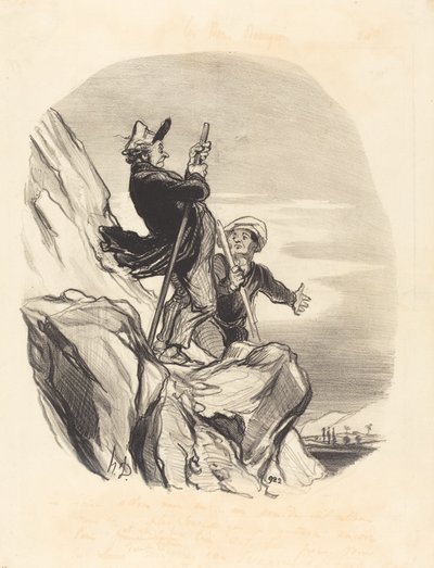 Guide, allons-nous-en... au nom du ciel... - Honoré Daumier