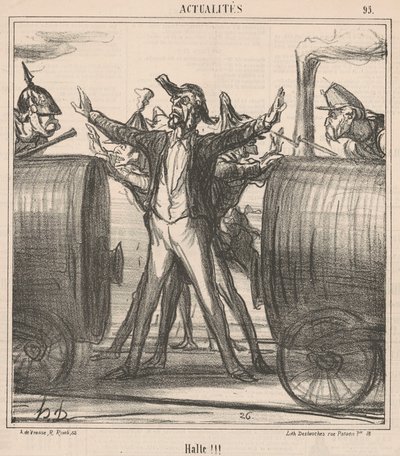 Halte!!! - Honoré Daumier