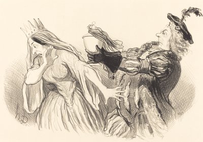 Hamlet - Honoré Daumier