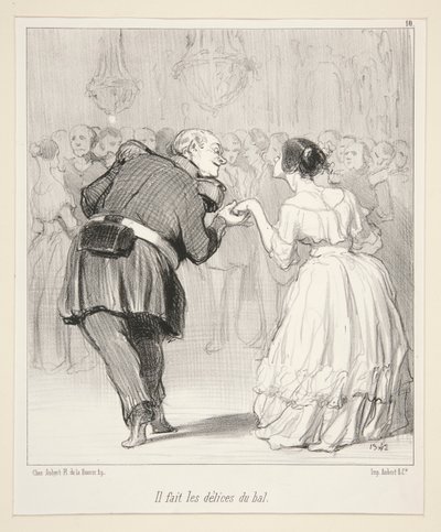 Il fait les délices du bal., de Les Banqueteurs - Honoré Daumier