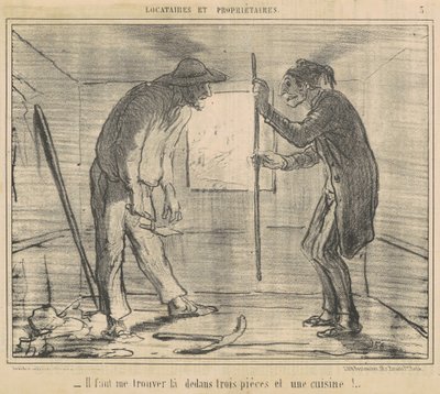 Il faut me trouver ... trois pièces ... - Honoré Daumier